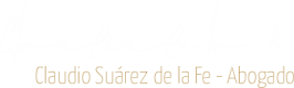 Firma Claudio Suárez de la Fe